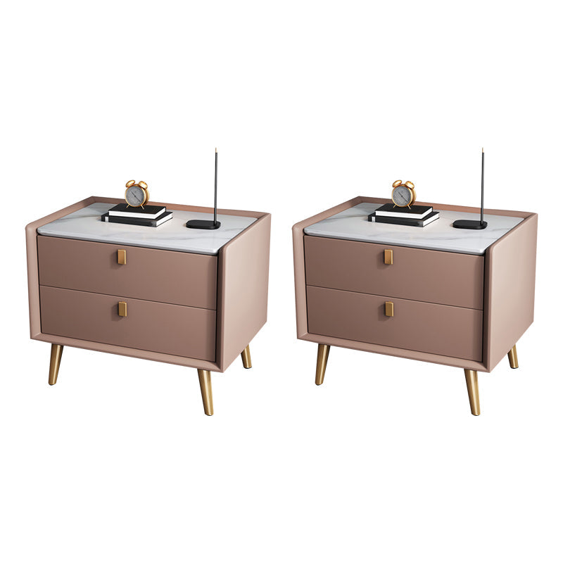 Comodino da letto contemporaneo a tavola notturna con cassetti