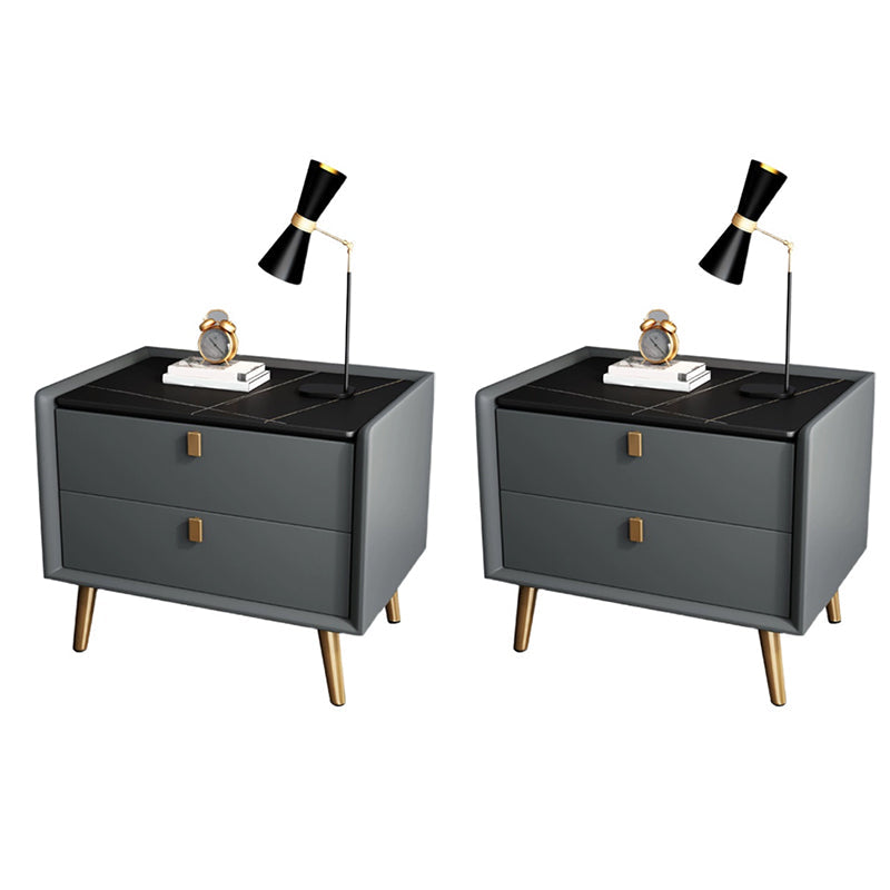 Comodino da letto contemporaneo a tavola notturna con cassetti