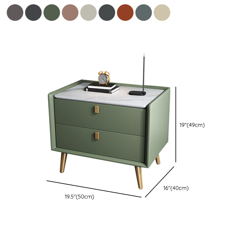 Comodino da letto contemporaneo a tavola notturna con cassetti