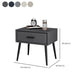 Contemporary Night Table Solid Wood Bed Nightstand with Drawer