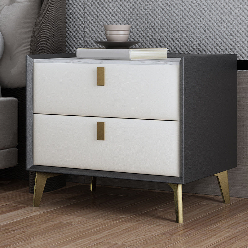 Solid Wood Night Table Contemporary Bed Nightstand with Drawers Clearhalo 'Bedroom Furniture' 'furn' 'furn_night_stand' 'Furniture' 'night_stand' 'Nightstands' 6367141