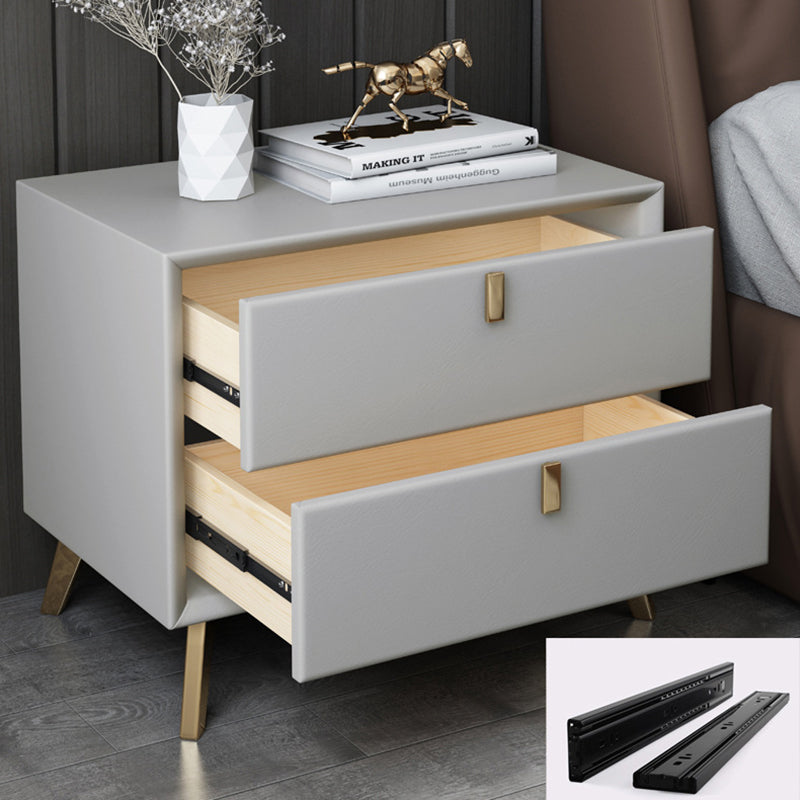 Solid Wood Night Table Contemporary Bed Nightstand with Drawers Clearhalo 'Bedroom Furniture' 'furn' 'furn_night_stand' 'Furniture' 'night_stand' 'Nightstands' 6367150