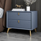 Solid Wood Night Table Contemporary Bed Nightstand with Drawers Light Blue 1 Piece Clearhalo 'Bedroom Furniture' 'furn' 'furn_night_stand' 'Furniture' 'night_stand' 'Nightstands' 6367151