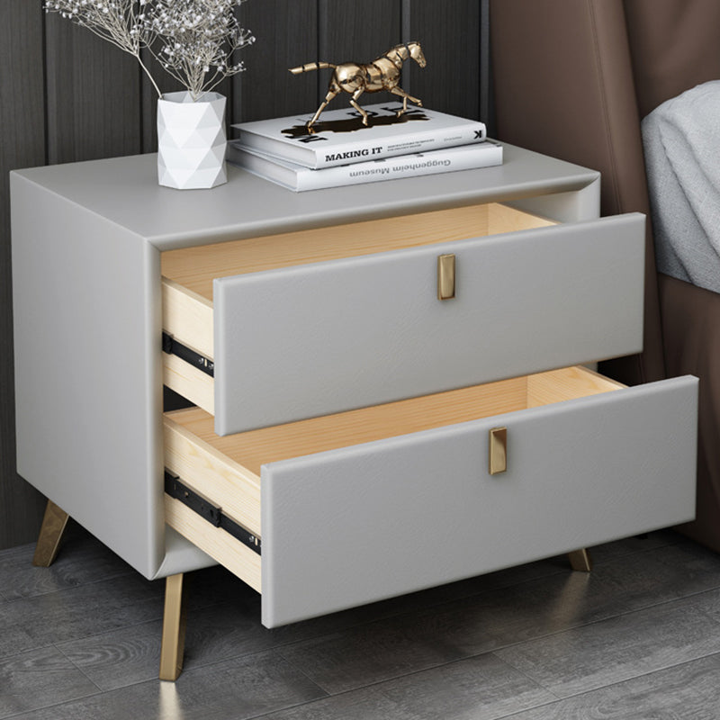 Solid Wood Night Table Contemporary Bed Nightstand with Drawers Clearhalo 'Bedroom Furniture' 'furn' 'furn_night_stand' 'Furniture' 'night_stand' 'Nightstands' 6367154