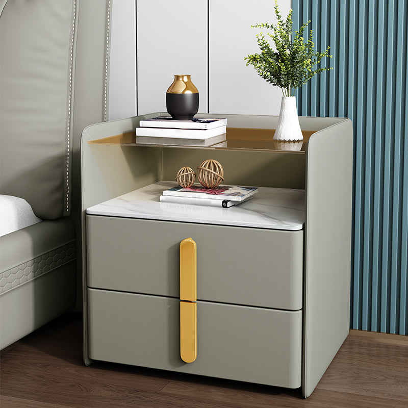 Comodino contemporaneo comodino in legno massiccio per camera da letto