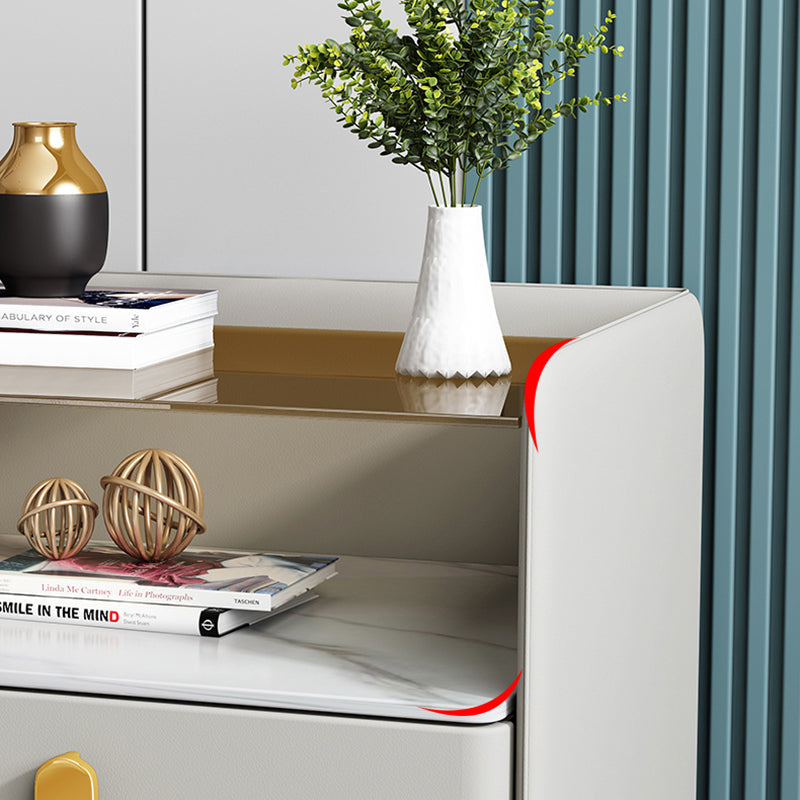 Comodino contemporaneo comodino in legno massiccio per camera da letto