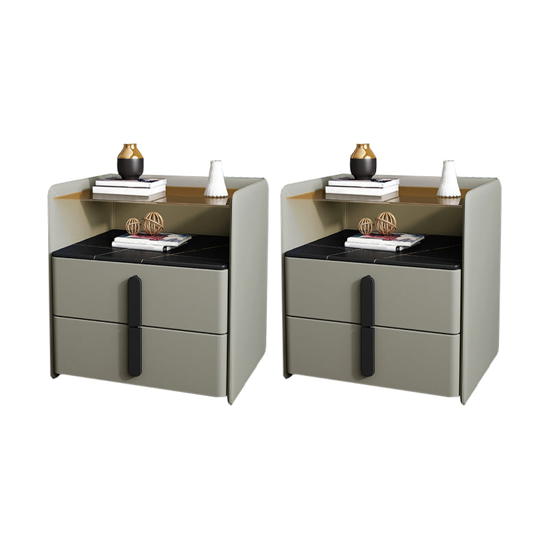 Comodino contemporaneo comodino in legno massiccio per camera da letto