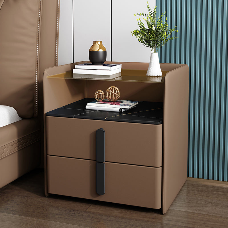 Comodino contemporaneo comodino in legno massiccio per camera da letto