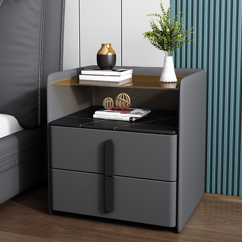 Comodino contemporaneo comodino in legno massiccio per camera da letto