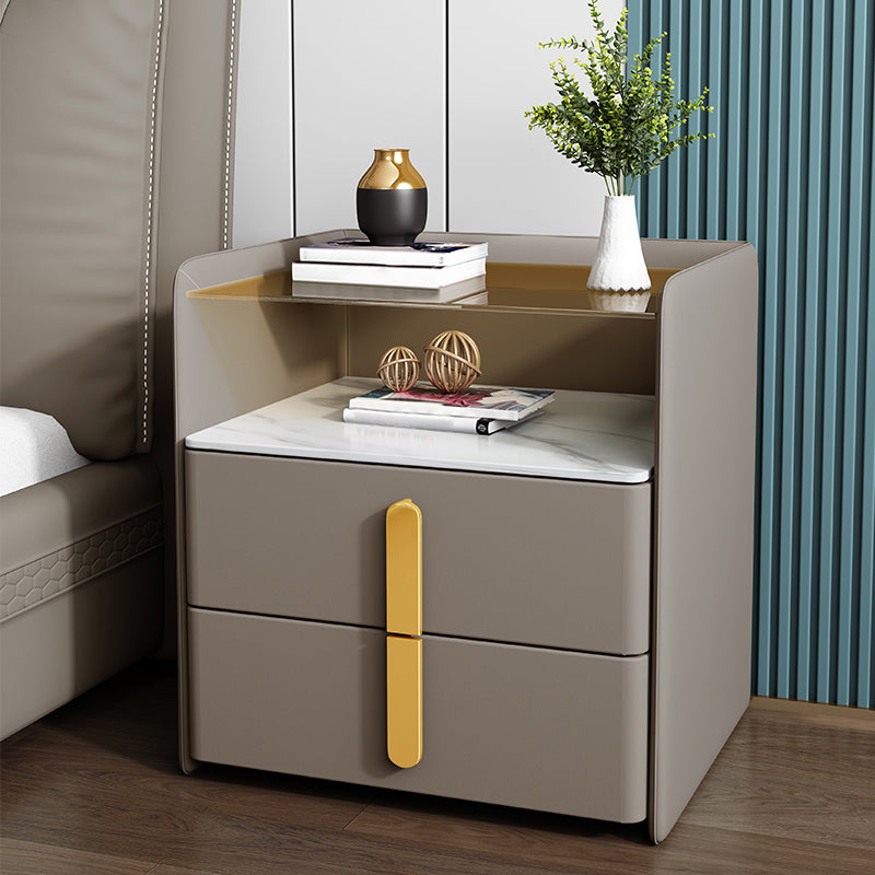 Comodino contemporaneo comodino in legno massiccio per camera da letto