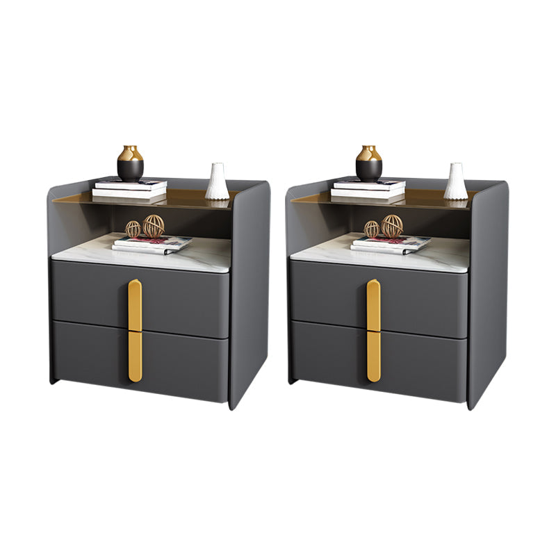 Comodino contemporaneo comodino in legno massiccio per camera da letto