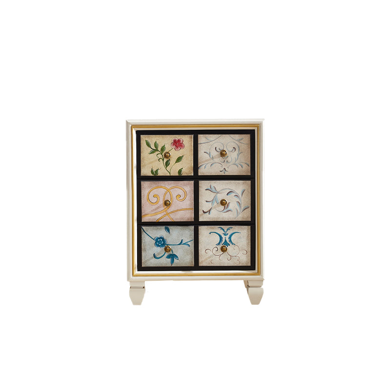 Cassettiera verticale per la casa tradizionale americana in legno con cassetti