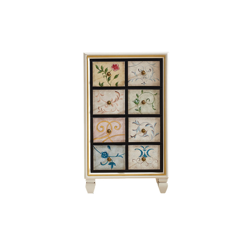 Cassettiera verticale per la casa tradizionale americana in legno con cassetti