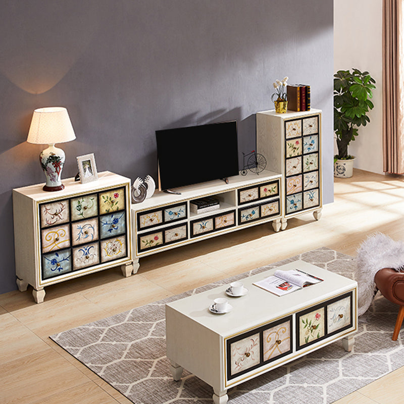 Cassettiera verticale per la casa tradizionale americana in legno con cassetti