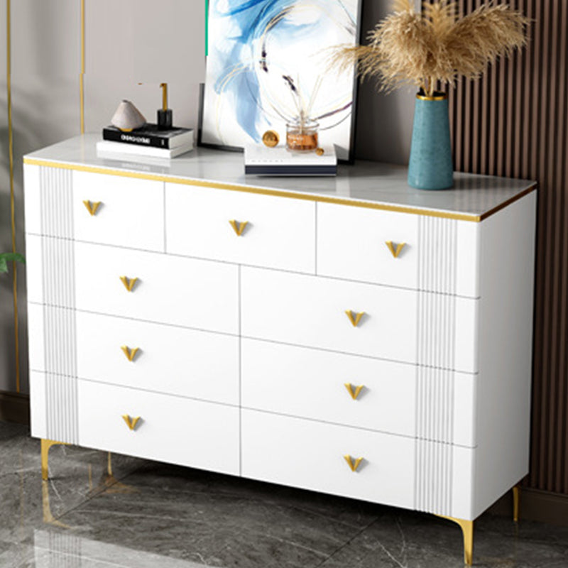 Glam Chest Bedroom Stone 15.7" Wide Chest in White with Drawers https: res.litfad.com site img item 2022 10 14 6367502 1200x1200.jpg Clearhalo 'Bedroom Furniture' 'Dressers & Chests' 'dressers_chests' 'furn' 'furn_dressers_chests' 'Furniture' 6367502