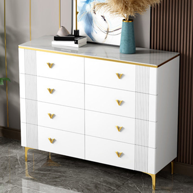 Glam Chest Bedroom Stone 15.7" Wide Chest in White with Drawers https: res.litfad.com site img item 2022 10 28 6367503 1200x1200.jpg Clearhalo 'Bedroom Furniture' 'Dressers & Chests' 'dressers_chests' 'furn' 'furn_dressers_chests' 'Furniture' 6367503