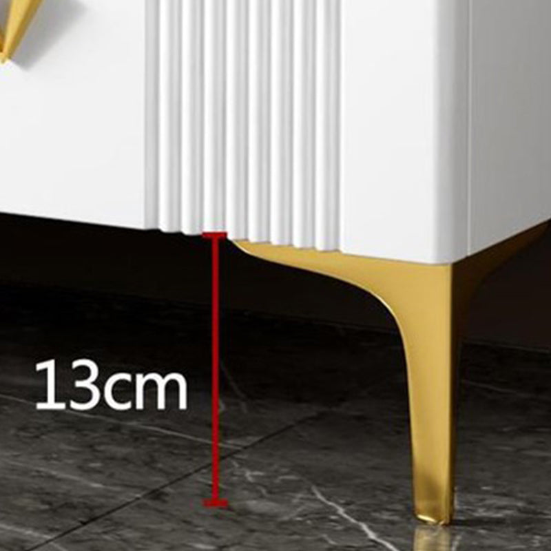 Glam Chest Bedroom Stone 15.7" Wide Chest in White with Drawers Clearhalo 'Bedroom Furniture' 'Dressers & Chests' 'dressers_chests' 'furn' 'furn_dressers_chests' 'Furniture' 6367509