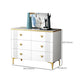 Glam Chest Bedroom Stone 15.7" Wide Chest in White with Drawers Clearhalo 'Bedroom Furniture' 'Dressers & Chests' 'dressers_chests' 'furn' 'furn_dressers_chests' 'Furniture' 6367510
