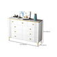 Glam Chest Bedroom Stone 15.7" Wide Chest in White with Drawers Clearhalo 'Bedroom Furniture' 'Dressers & Chests' 'dressers_chests' 'furn' 'furn_dressers_chests' 'Furniture' 6367514