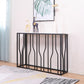 Modern Rectangle Console Table 1- Shelf 33.46" Tall End Table for Hall