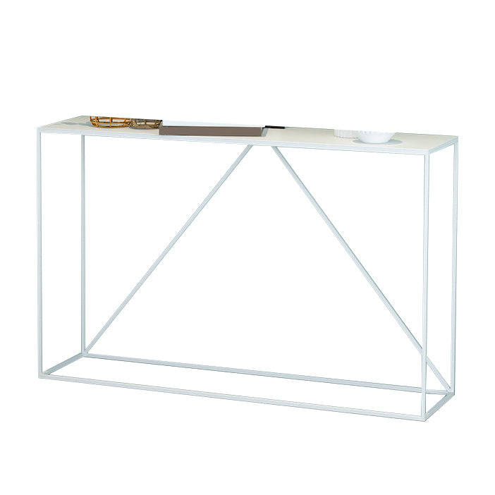 Contemporary Rectangle Console Accent Table Antique Finish Sofa Table