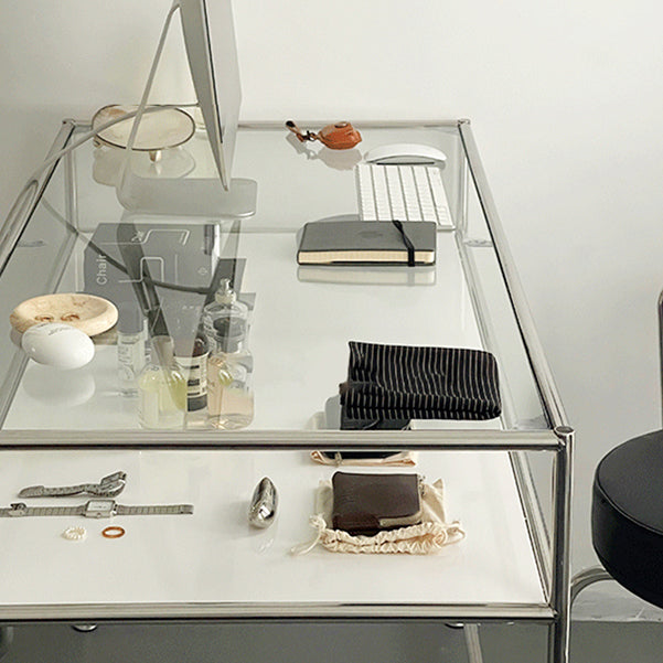 MODERNA DESCA OFFICIO TOPO DI GLOGO 31,5 "scrivania rettangolare alta