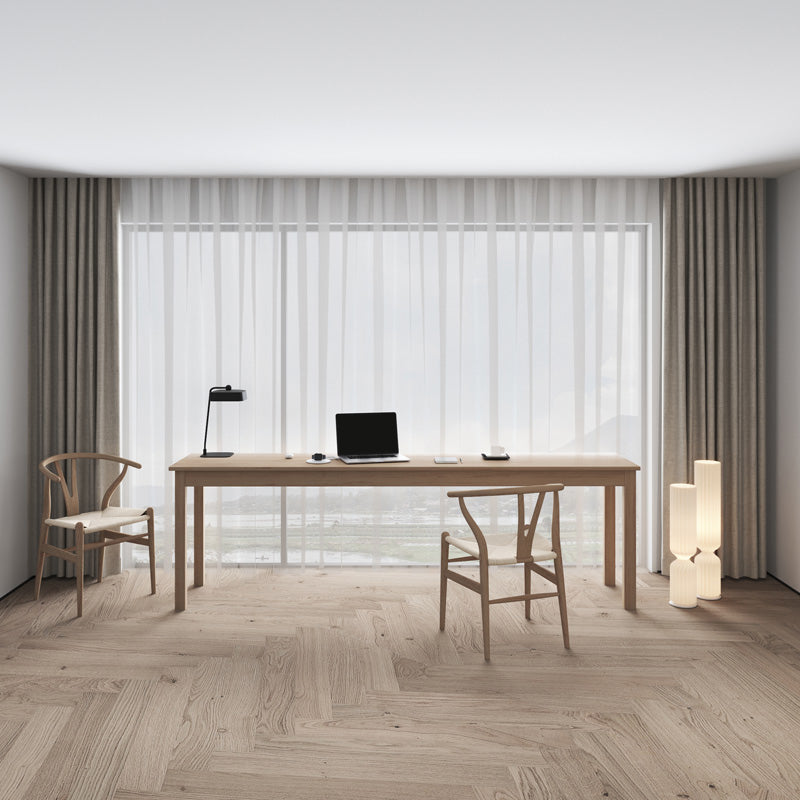 19 "W Hedendaags Writing Desk Solid Wood Natural Office Desk