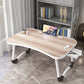 Modern Wood Writing Desk Floating drijvend 15,75 "W -laptoptafel met slee -basis