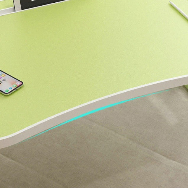 Modern Wood Writing Desk Floating drijvend 15,75 "W -laptoptafel met slee -basis