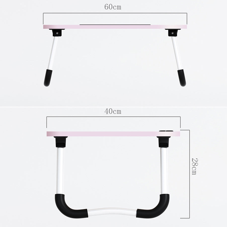 Modern Wood Writing Desk Floating drijvend 15,75 "W -laptoptafel met slee -basis