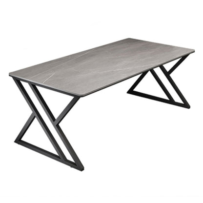 Contemporary Gaming Desk Rectangular Office Desk with Metal Legs 47.2"L x 23.6"W x 29.5"H Clearhalo 'furn' 'furn_office_desk' 'Furniture' 'Office Desks' 'Office Furniture' 'office_desk' 6368937