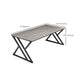 Contemporary Gaming Desk Rectangular Office Desk with Metal Legs Clearhalo 'furn' 'furn_office_desk' 'Furniture' 'Office Desks' 'Office Furniture' 'office_desk' 6368947