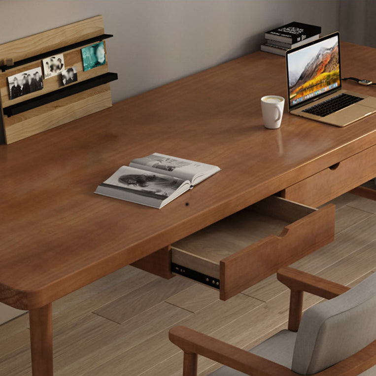 Contemporary Sled Office Desk Natural Solid Wood Writing Desk Clearhalo 'furn' 'furn_office_desk' 'Furniture' 'Office Desks' 'Office Furniture' 'office_desk' 6369108