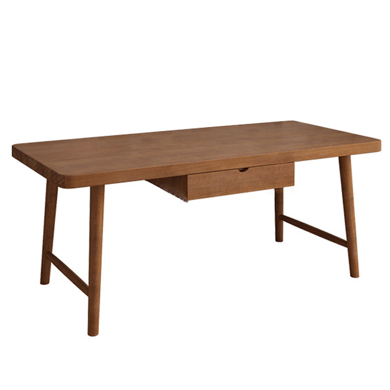 Contemporary Sled Office Desk Natural Solid Wood Writing Desk 1 Clearhalo 'furn' 'furn_office_desk' 'Furniture' 'Office Desks' 'Office Furniture' 'office_desk' 6369110