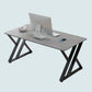 29"H Industrial Writing Desk Grey Rectangular Sled Office Desk Clearhalo 'furn' 'furn_office_desk' 'Furniture' 'Office Desks' 'Office Furniture' 'office_desk' 6369157
