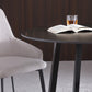 Metal Contemporary Dining Set 1/2/3 Pieces Black Stone Dining Table with Padded Chairs Clearhalo 'Dining Room Sets' 'Dining Tables & Seating' 'dining_room_set' 'furn' 'furn_dining_room_set' 'Furniture' 'Kitchen & Dining Furniture' 6369221