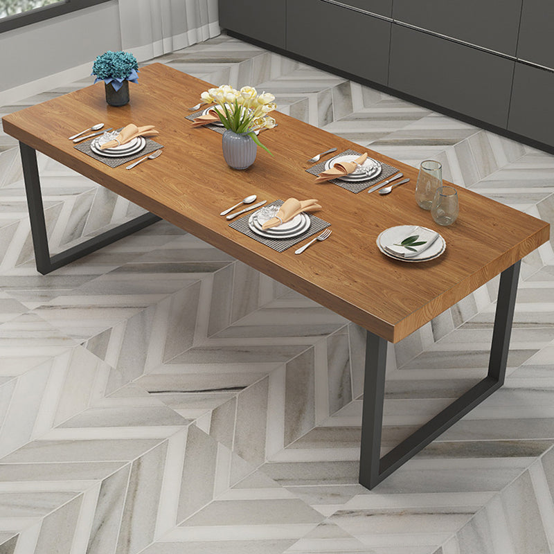 Modern Wood Dining Set 1/2/7 Pieces Brown Dinette Set with Wooden Chairs