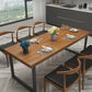 Modern Wood Dining Set 1/2/7 Pieces Brown Dinette Set with Wooden Chairs