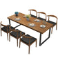 Modern Wood Dining Set 1/2/7 Pieces Brown Dinette Set with Wooden Chairs
