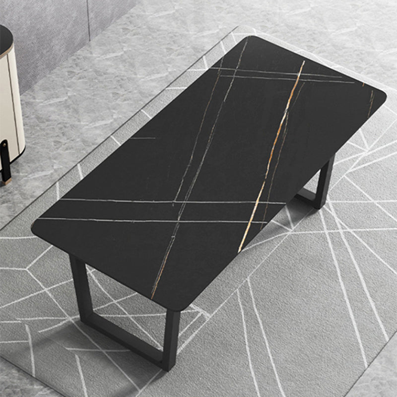 Moderne 1/5 stukken Dinerset rechthoekige stenen eettafel ingesteld voor woonkamer