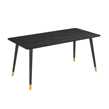 Modern 1/2/5/6/7 stukken Dinerset rechthoekige stenen eettafel voor eetkamer