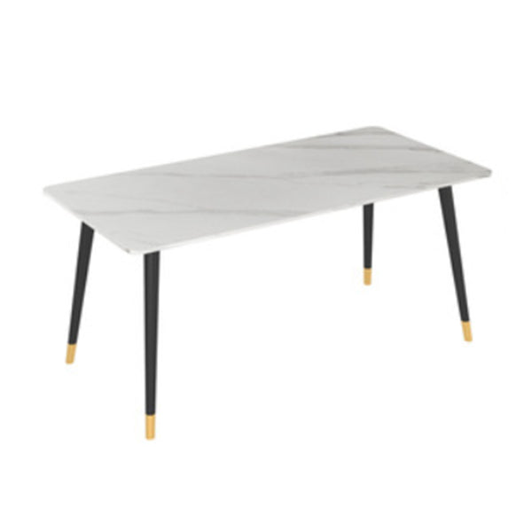 Modern 1/2/5/6/7 stukken Dinerset rechthoekige stenen eettafel voor eetkamer