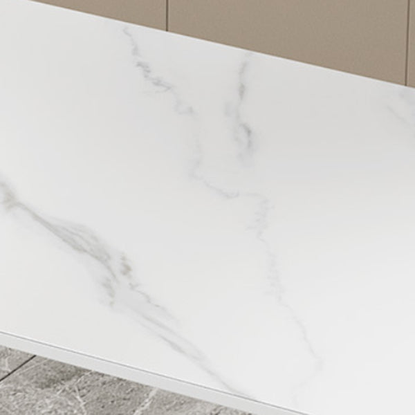 Modern 1/2/5/6/7 stukken Dinerset rechthoekige stenen eettafel voor eetkamer