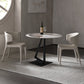 Glossy White Stone Dining Table Set 1/2/3/4 Pieces Modern Dinette Set for Kitchen