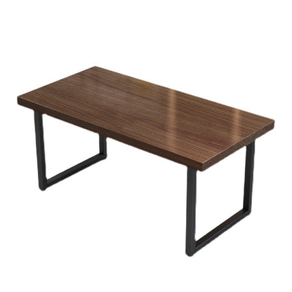 Industrial Dark Brown Dining Set 1/2/5/7 Pieces Solid Wood Dinette Set for Home