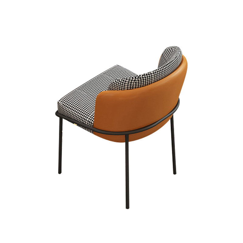 Glam Faux Marmor Dinette Set für Zuhause 1/4 Stücke glänzender weißer Esstisch Set