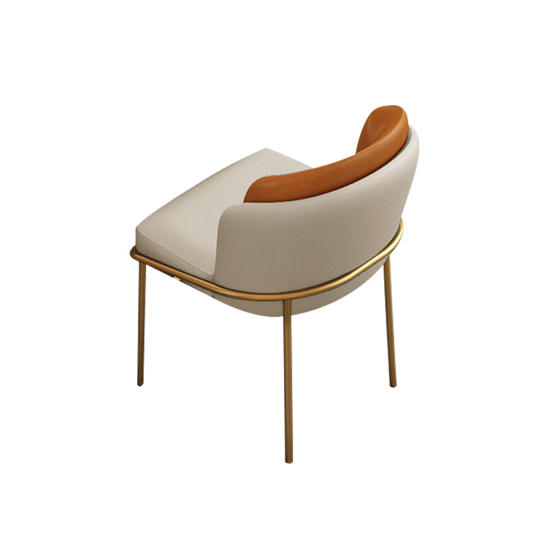 Glam Faux Marmor Dinette Set für Zuhause 1/4 Stücke glänzender weißer Esstisch Set