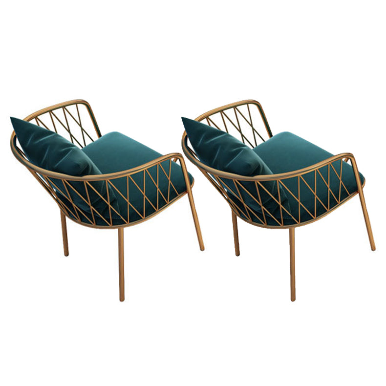 Glam Dinette Set para el hogar 1/2/3/5 piezas Mesa de comedor blanca con sillas de metal