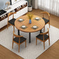 Solid Wood Round Dining Table Set 1/2/5 Pieces Dinette Set for Home