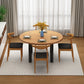 Solid Wood Round Dining Table Set 1/2/5 Pieces Dinette Set for Home